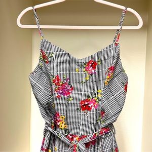 Spaghetti strap jumpsuit, size Petite Large.